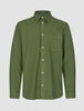 Refined Linen Long Sleeve Shirt Clover Green