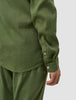 Refined Linen Long Sleeve Shirt Clover Green