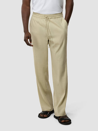 Refined Linen Pants Soft Sand