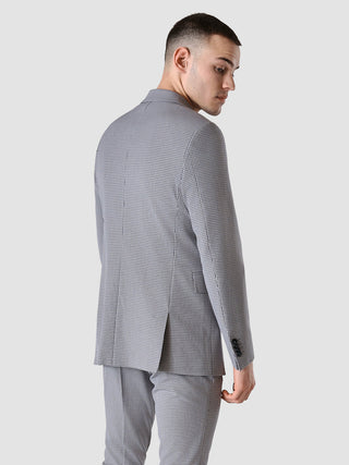 Essential Blazer Regular Duo Check Blue