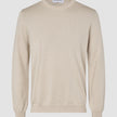 Seamless Premium Merino Knit Crewneck Birchwood