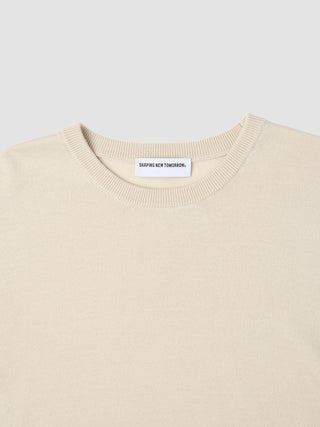 Seamless Premium Merino Knit Crewneck Birchwood