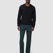 Seamless Premium Merino Knit Crewneck Black