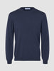Seamless Premium Merino Knit Crewneck Dark Navy