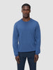 Seamless Premium Merino Knit Crewneck Dusky Blue