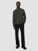 Seamless Premium Merino Knit Crewneck Green Night