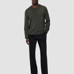 Seamless Premium Merino Knit Crewneck Green Night