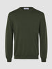 Seamless Premium Merino Knit Crewneck Green Night