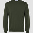Seamless Premium Merino Knit Crewneck Green Night