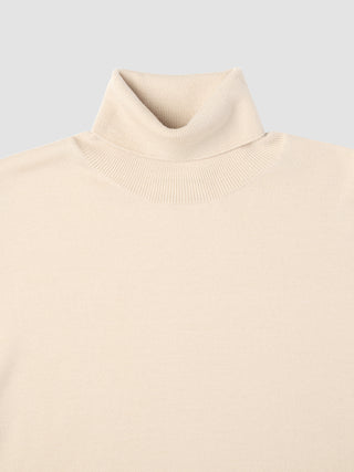 Seamless Premium Merino Knit Turtleneck Birchwood