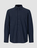 Seersucker Casual Shirt Dark Navy
