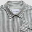 Seersucker Casual Shirt Green Stripes