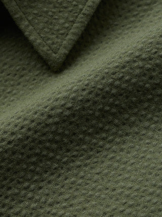 Seersucker Casual Shirt Clover Green