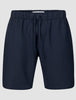Seersucker Shorts Dark Navy