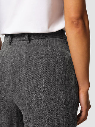 Serene Pants Wide Grey Herringbone