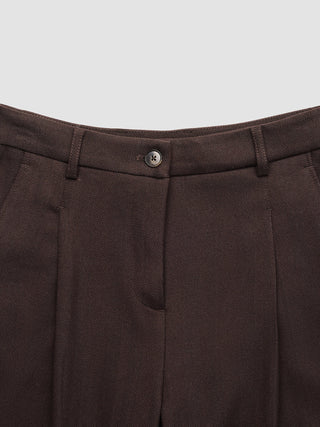 Women's Serene Pants Wide Chocolate Herringbone