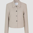 Serene Set Greige Wide Fit Pants & Short Jacket