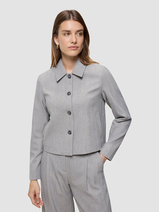 Serene Set Tapestry Herringbone Short Jacket Pants