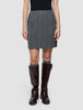 Serene Set Grey Herringbone Short Jacket Short Skirt