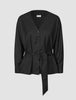 Skye Set Black Belted Overshirt Wide Pants