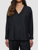 Women's Skye Belted Overshirt Black