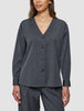 Women's Skye Belted Overshirt Charcoal Melange