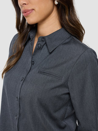 Women's Skye Shirt Charcoal Melange