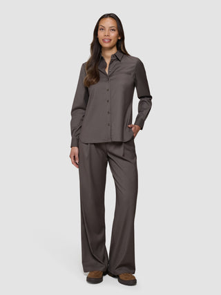 Women's Skye Shirt Dark Chestnut Melange