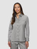 Skye Set Mellow Beige Herringbone Shirt & Wide Pants