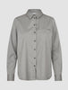 Skye Set Mellow Beige Herringbone Shirt & Wide Pants