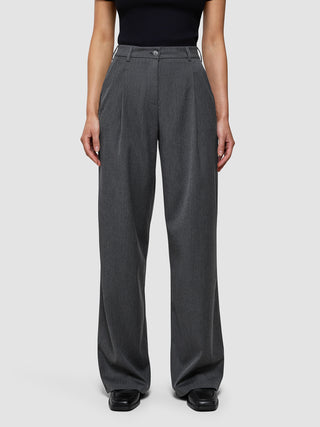 Women's Skye Pants Wide Charcoal Melange
