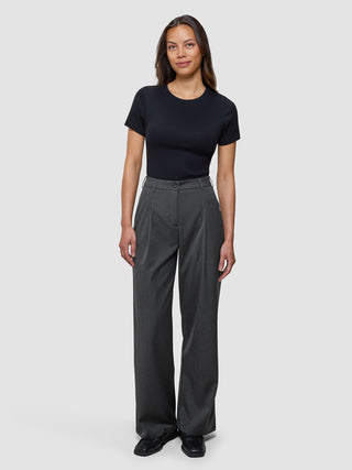 Women's Skye Pants Wide Charcoal Melange