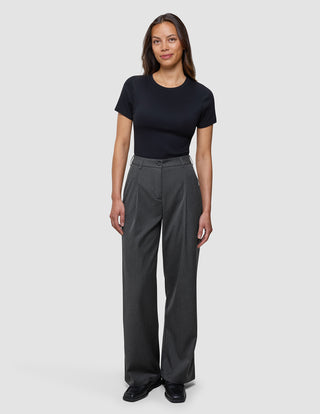 Women's Skye Pants Wide Charcoal Melange