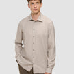 Soft Flannel Shirt Beige