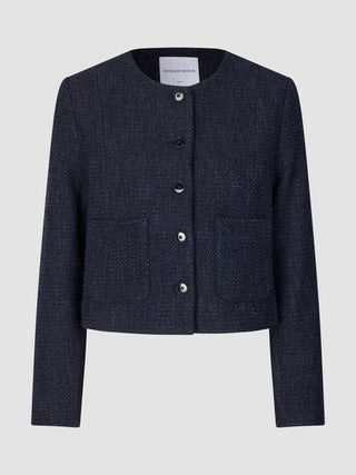 Sorae Set Midnight Blue Short Jacket & Short Skirt