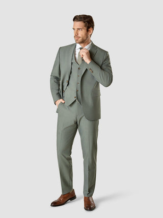 Essential Suit Green Melange