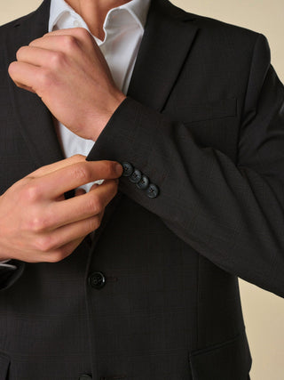 Essential Blazer Slim Black Check