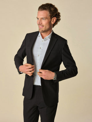 Essential Blazer Slim Black Check