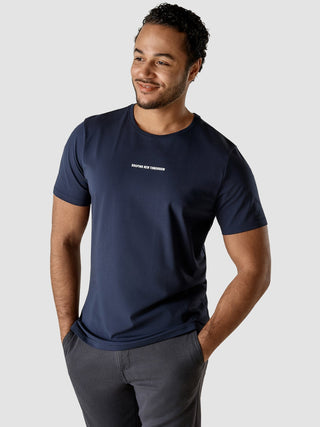 Supima Autograph T-shirt Navy