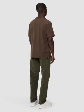 Supima T-shirt Box Fit Saddle Brown