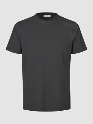 Supima-T-shirt i Box Fit, mörkgrå, från Shaping New Tomorrow, med 360°-stretch och skandinavisk design.