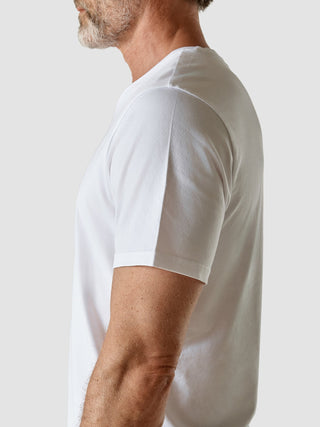 Supima T-shirt White V-Neck