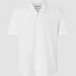 Tech Linen Bowling Short Sleeve Shirt Pure White