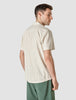Tech Linen Bowling Short Sleeve Shirt Sandshell Stripe