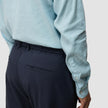 Tech Linen Elastic Pants Midnight Blue