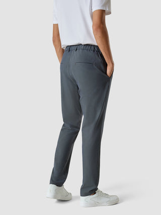 Tech Linen Elastic Pants Navy