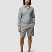 Tech Linen Elastic Shorts Charcoal