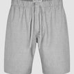Tech Linen Elastic Shorts Charcoal