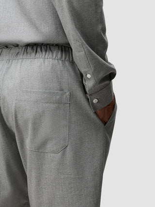 Tech Linen Elastic Shorts Charcoal