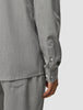 Tech Linen Casual Shirt Charcoal